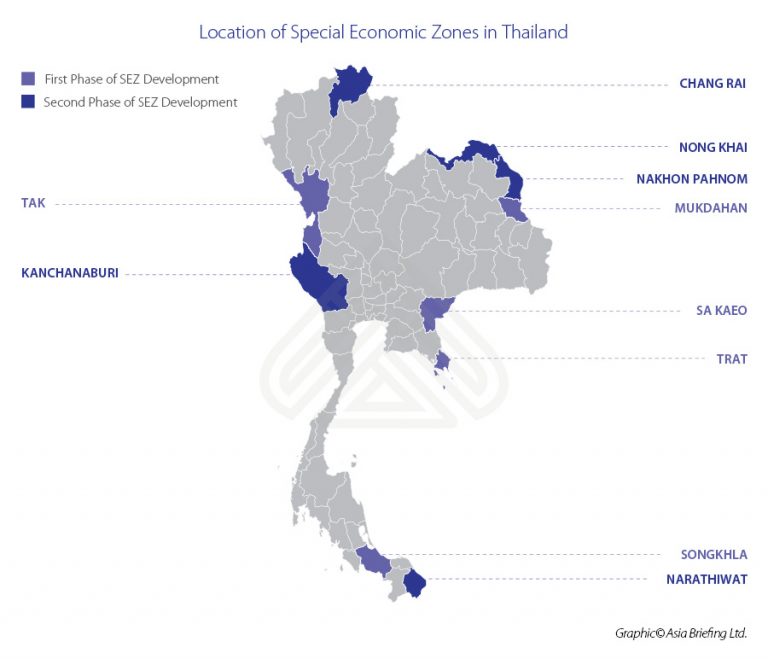 ASB_LocationofSpecialEconomicZonesinThailand ASEAN Business News